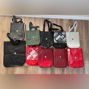 Lululemon Reusable bags. 1 Large and 9 Small.